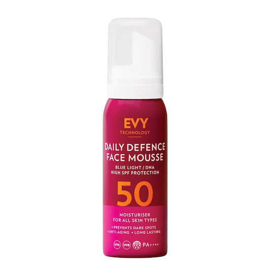 Evy Technology Daily Defence Mousse Pentru Față cu Protecție Solară SPF50 75ml