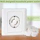 Socket Protective Cover Simple Placement made of Plastic in White Color 4pcs