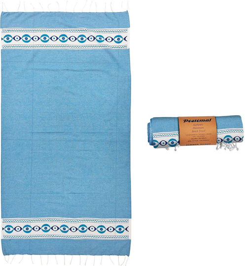 Summertiempo Cotton Little Eyes Light Blue 180x90cm