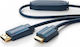 Clicktronic Cable DisplayPort male - HDMI male 10m Μπλε