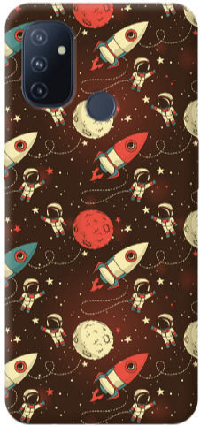 Oneplus Nord 100 Stars Astronaut Transparent Silicone TPU Case