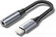 Vention Μετατροπέας Lightning / 3.5mm male σε Lightning / 3.5mm male Γκρι 1τμχ BMBHA