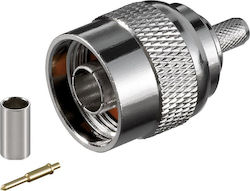 Goobay N tip bărbat crimp ? 5,2 mm 11361 Goobay N tip bărbat crimp ? 5,2 mm 11361