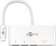 Goobay USB Хъб 11 Порта USB 3.0 с Връзка USB-A / USB-C Бял