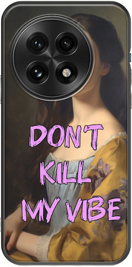 Винтидж калъф Lady Don't Kill My Vibe за OnePlus 13 5G, черен TPU, черен силикон