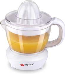 Alpina Appliances Elektrischer Entsafter 25W mit einer Kapazität von 700ml Weiß