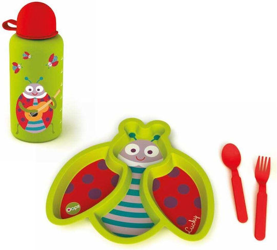 Oops Set de hrănire din Melamină Multicolor 3buc