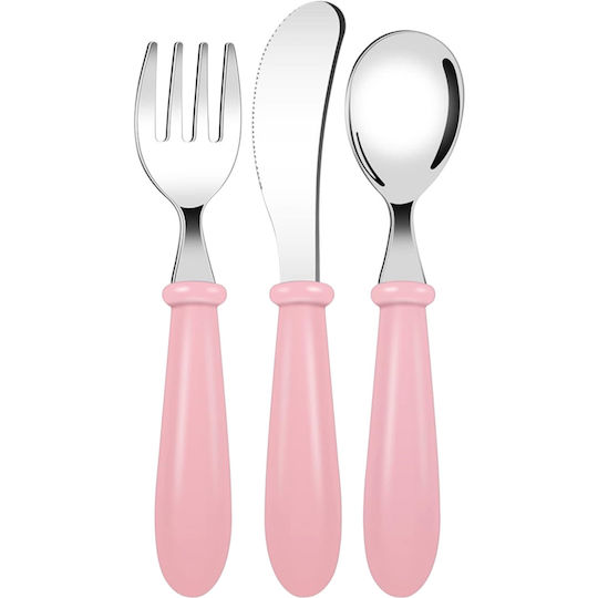 Set Baby Besteck aus Metall Gray 3Stück