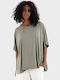 Γυναικείο Oversized T-shirt Dark Olive Green