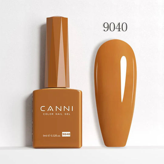 Canni Color Semipermanent Lac de Unghii Orange Brown 9ml 1buc