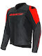Dainese Racing 5 Perforated Sommer Herren Motorradjacke Leder Black / Black / Red-Fluo