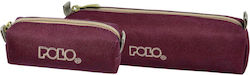 Polo Original Wallet Federmäppchen Zylinderförmig Burgundisch