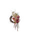 Wreath with Branches Decorated Flower Bouquet 30cm