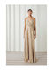 Adrianne Maxi Dress for Wedding Christening Gold