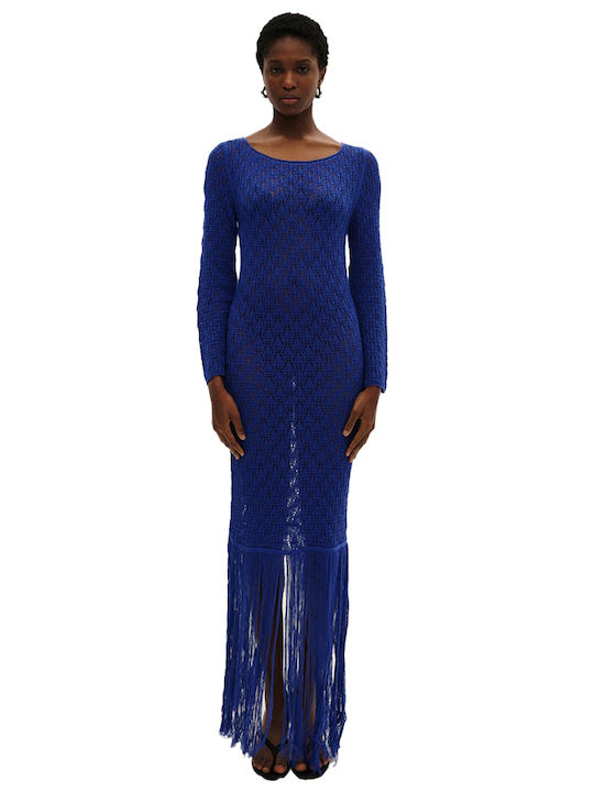 Combos Knitwear Maxi Dress Blue S5PLDL0038 | Skroutz.mt Combos Knitwear Maxi Dress Blue S5PLDL0038 | Skroutz.mt