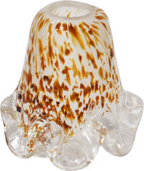 Light Fixture Replacement Glass G9 White-Brown 8x8cm Sinialo 2900463