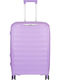 RCM Medium Hard Purple Travel Suitcase with 4 Wheels Height 64cm