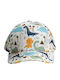 Kids' Hat Jockey Fabric White