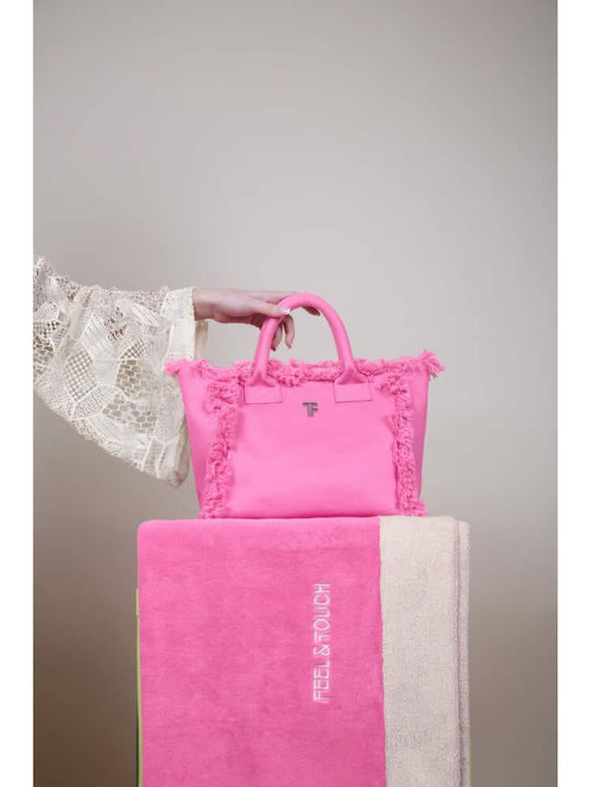 Feel & Touch Caribbean Stoff Strandtasche Rosa