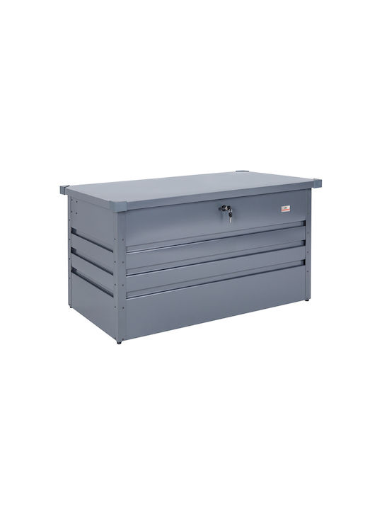 Deuba Cutie de depozitare pentru exterior Metalic 360lt Gri L120xW62xH63buc Deuba Cutie de depozitare pentru exterior Metalic 360lt Gri L120xW62xH63buc