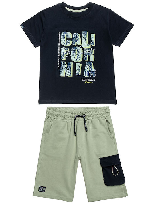 Kids' Set with Shorts Summer 2pcs Navy Blue Moovers
