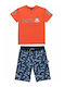 Kids' Set with Shorts Summer 2pcs Orange