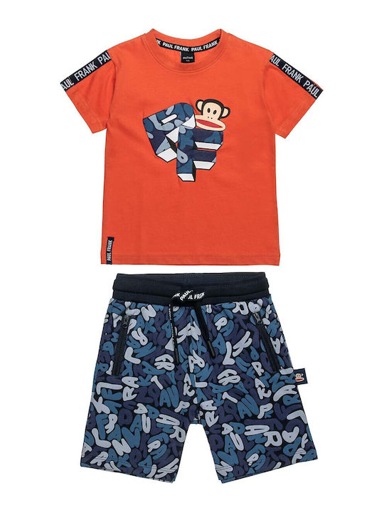 Kids' Set with Shorts Summer 2pcs Orange