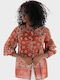 Women's Long Sleeve Shirt Rust Brown