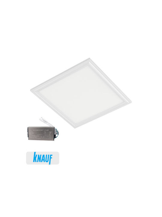 Elmark Квадратен LED Панел 40W със Студено Бяла Светлина 6500K