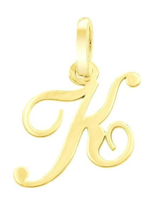 Eforo Monogram Charm in 9K Gold
