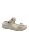 Damen Zehentrenner Im Stil Pédila In Beige Farbe