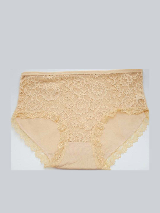 Kokowei Women's Slip with Lace Beige