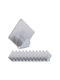 Set 10 Diamond-shaped Coat Hooks Adhesive Tape Silver