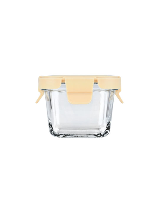 Estia Microwave Glass Lunch Box Click&Seal Ivory 160ml
