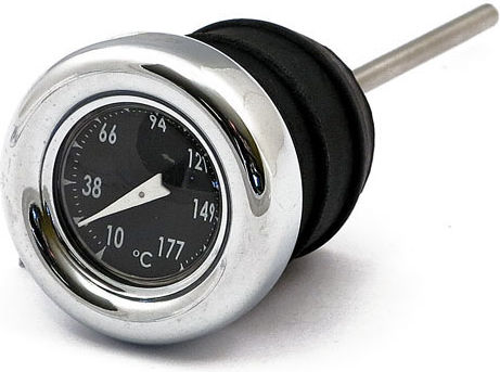 Oil Temperature Dipstick Gauge Harley-Davidson Softail 84-99 Sportster XL 82-03 Custom Oil Tanks Black