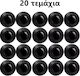 Silicone Anti-Vibration Stickers for Car Doors, Hood & Trunk Set of 20 Pcs Tc-241
