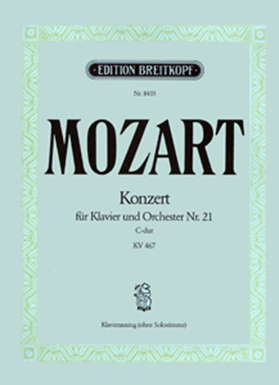 W.a.mozart Konzert Fur Klavier Und Orchester Nr 21 C-dur Kv 467 Εκδόσεις Breitkopf