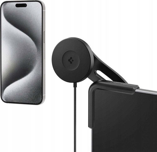 Spigen Tesla Taplock Magsafe Car Mount Charger Car Mobile Mount with Magnet and Wireless Charging MagSafe Black
