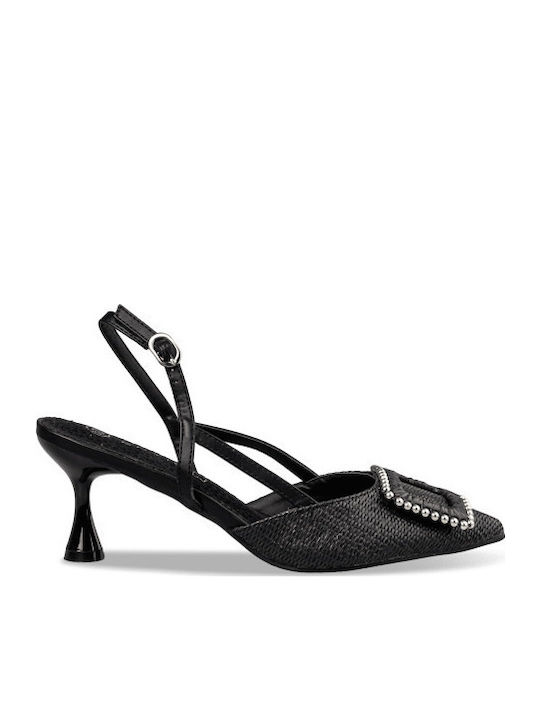 Envie Shoes Γόβες με Λεπτό Μεσαίο Τακούνι Μαύρες