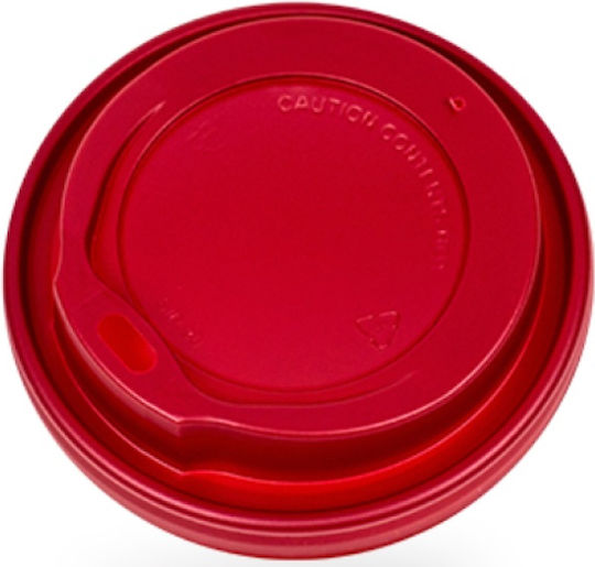 Amerikanischer Stil Trinkdeckel 14-16oz Φ90 100 Stück Rot