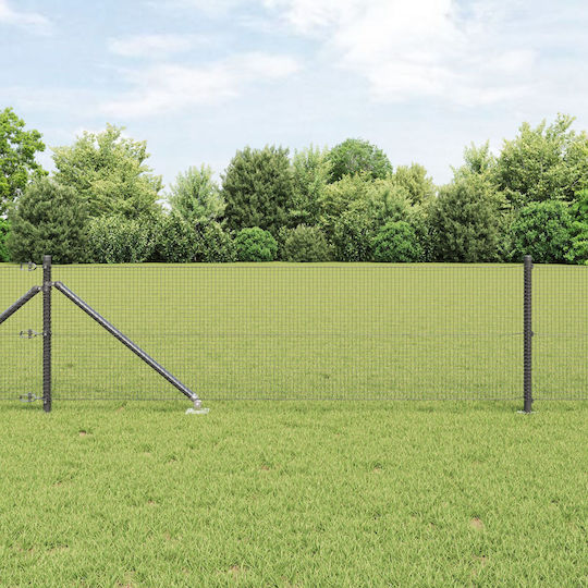 vidaXL Plasă de sârmă Galvanizat Module Gri 0.5x10m