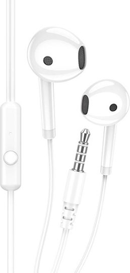 Kakusiga KSC-1301-WH In-Ear Freisprecheinrichtung Kopfhörer mit Stecker 3.5mm Weiß