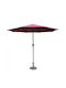 Umbrella Floor Round Aluminum Red D2.7m