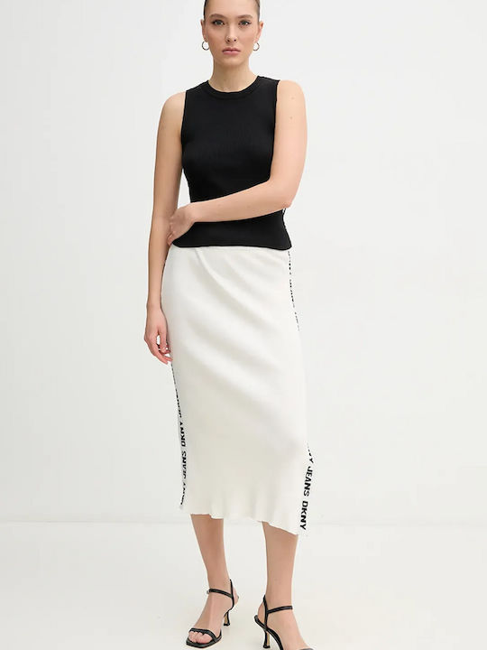 DKNY Skirt Ivory/black