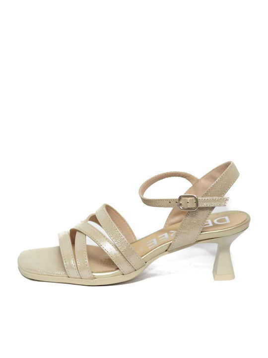 Desiree Shoes Leder Sandalen Anatomisch Champagne Desiree Shoes Leder Sandalen Anatomisch Champagne