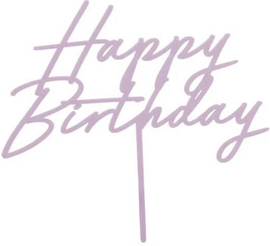 PartyDeco ''happy Birthday'' Διακοσμητικό για Τούρτα