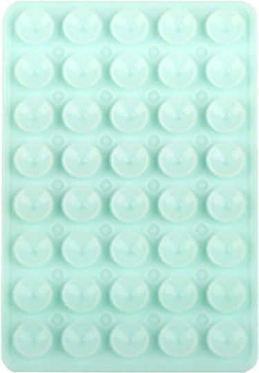 Coolyer Phone Stand with 6 Silicone Suction Cups Flower Shape Light Green