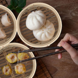 2-tier Bamboo Steamer Relaxdays 20.5 Cm