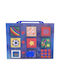 Plastic Drafting Bag with Buckle and Handle Blue
