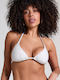 Giselle Bikini Triunghi Floral Alb
